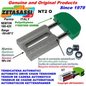 AUTOMATIC LINEAR DRIVE CHAIN TENSIONER NT2 oval head Newton180:420 with self-lubricating bushings