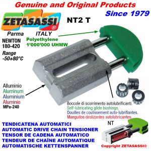 AUTOMATIC LINEAR DRIVE CHAIN TENSIONER NT2 round head Newton180:420 with self-lubricating bushings