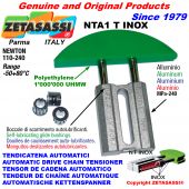 TENSOR DE CADENA AUTOMATICO LINEAL NTA1 INOX cabeza a arco redondo Newton110:240 con casquillos autolubricantes
