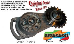 DIRECTABLE ROTARY CHAIN TENSIONER ORIENTR with hardened idler sprocket ACTE 