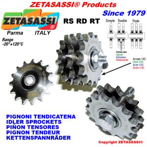 IDLER SPROCKET with bearings type RS-RD-RT
