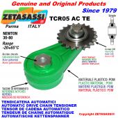 AUTOMATIC ARM CHAIN TENSIONER TCR05ACTE with hardened idler sprocket ACTE Newton30:80