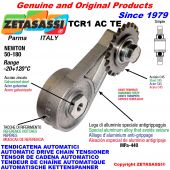 AUTOMATIC ARM CHAIN TENSIONER TCR1ACTE with hardened idler sprocket ACTE Newton50:180