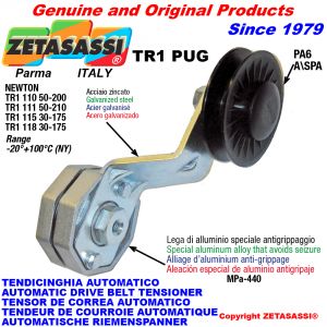 AUTOMATIC ARM BELT TENSIONER TR1PUG with rim pulley Newton50:200-50:210-30:175