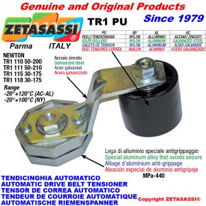 AUTOMATIC ARM BELT TENSIONER TR1PU with idler roller Newton50:200-50:210-30:175 