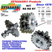 SPROCKETS KIT with bearings  RS-RD-RT Including spacer, nut and bolt.