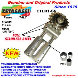 Completely in stainless steel AUTOMATIC LINEAR DRIVE CHAIN TENSIONER ETLR1-SS Newton110:240