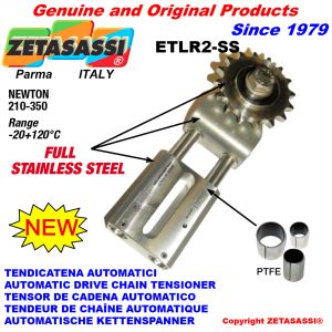 Completely in stainless steel AUTOMATIC LINEAR DRIVE CHAIN TENSIONER ETLR2-SS Newton 210:350