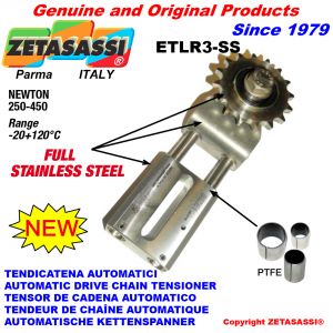 Completely in stainless steel AUTOMATIC LINEAR DRIVE CHAIN TENSIONER ETLR3-SS Newton 250:450